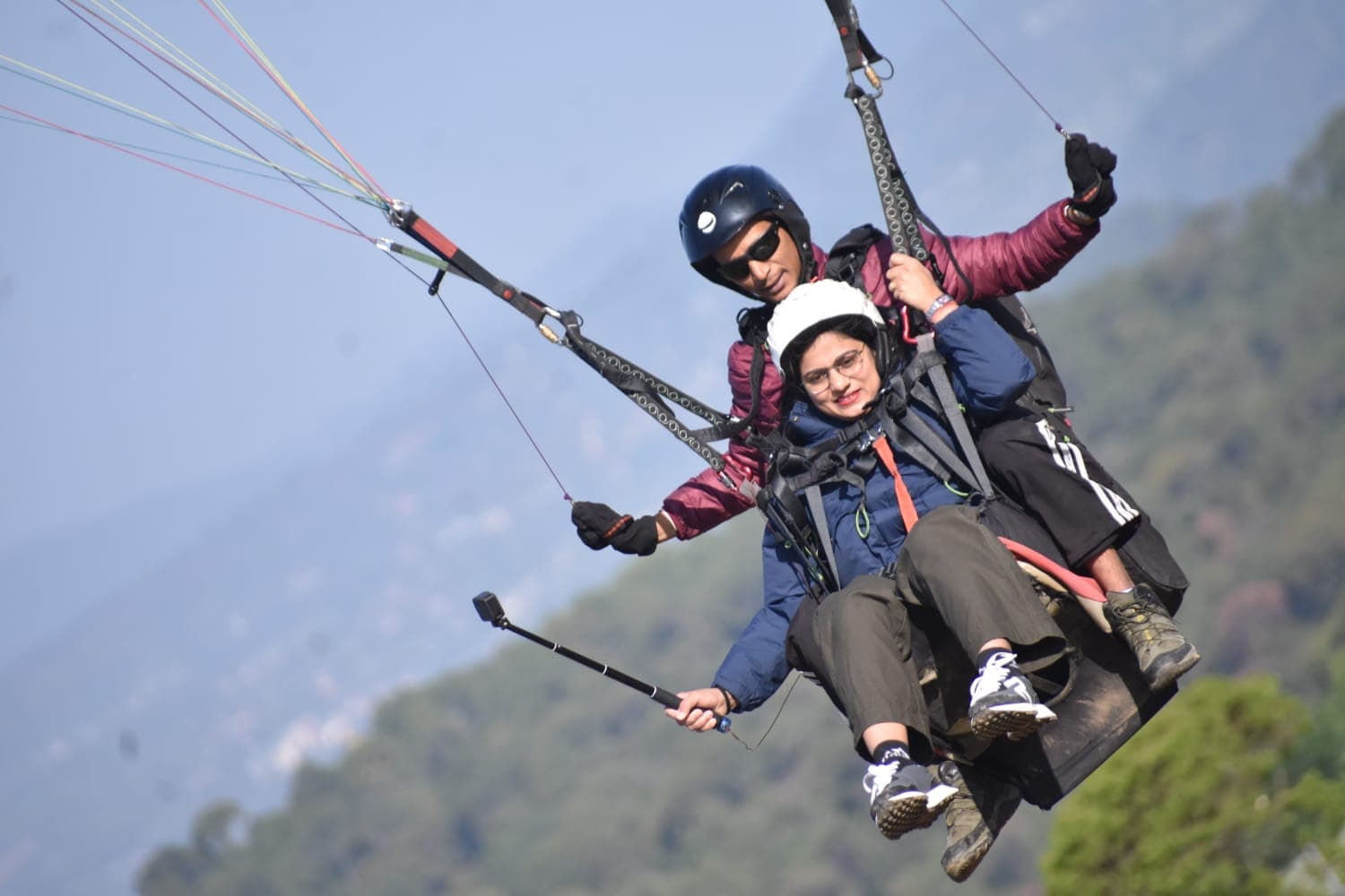 Certified tandem paragliding safety equipment in Bir Billing